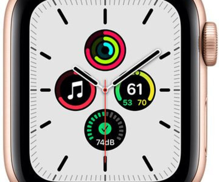 Apple Watch SE GPS 40mm Gold Aluminium Case with Starlight Sport Band (MKQ03) 